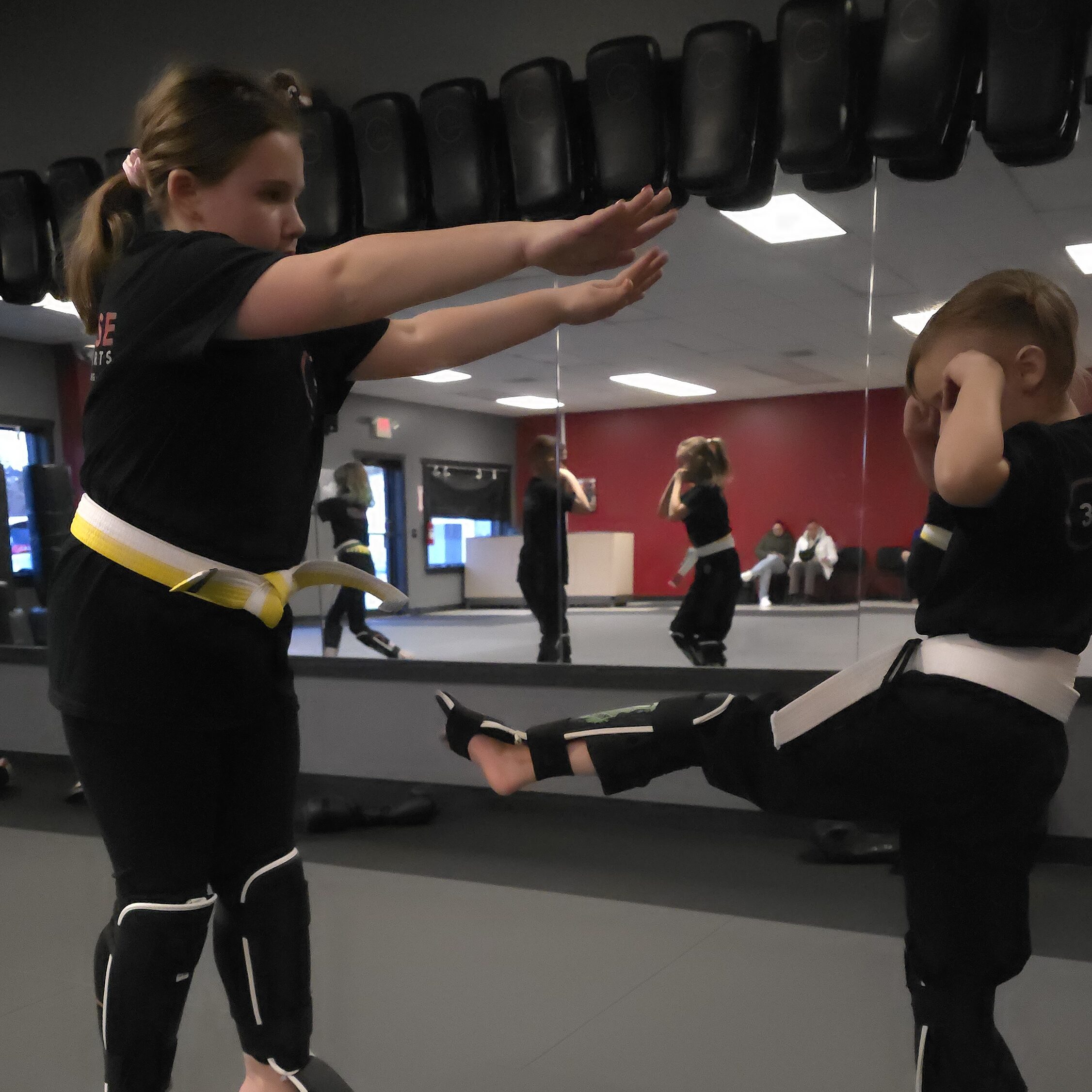 Kids martial arts class at 360 Defense Windham