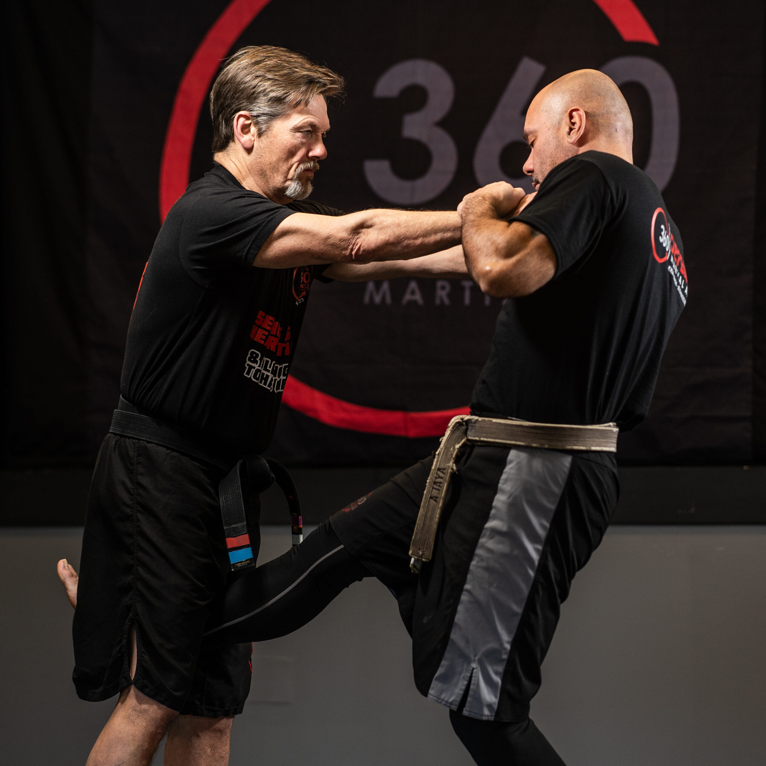 Adult kickboxing and self defense class at 360 Defense Windham